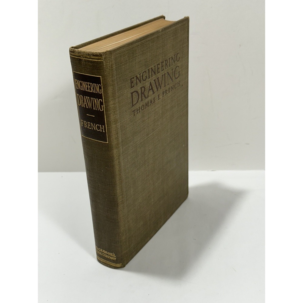 Engineering Drawing Thomas E. French 1941 Engineering Diagrams Book